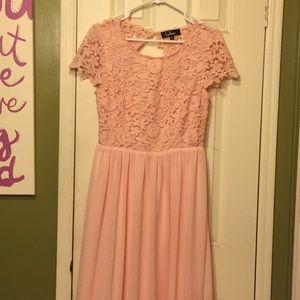 Pink maxi dress